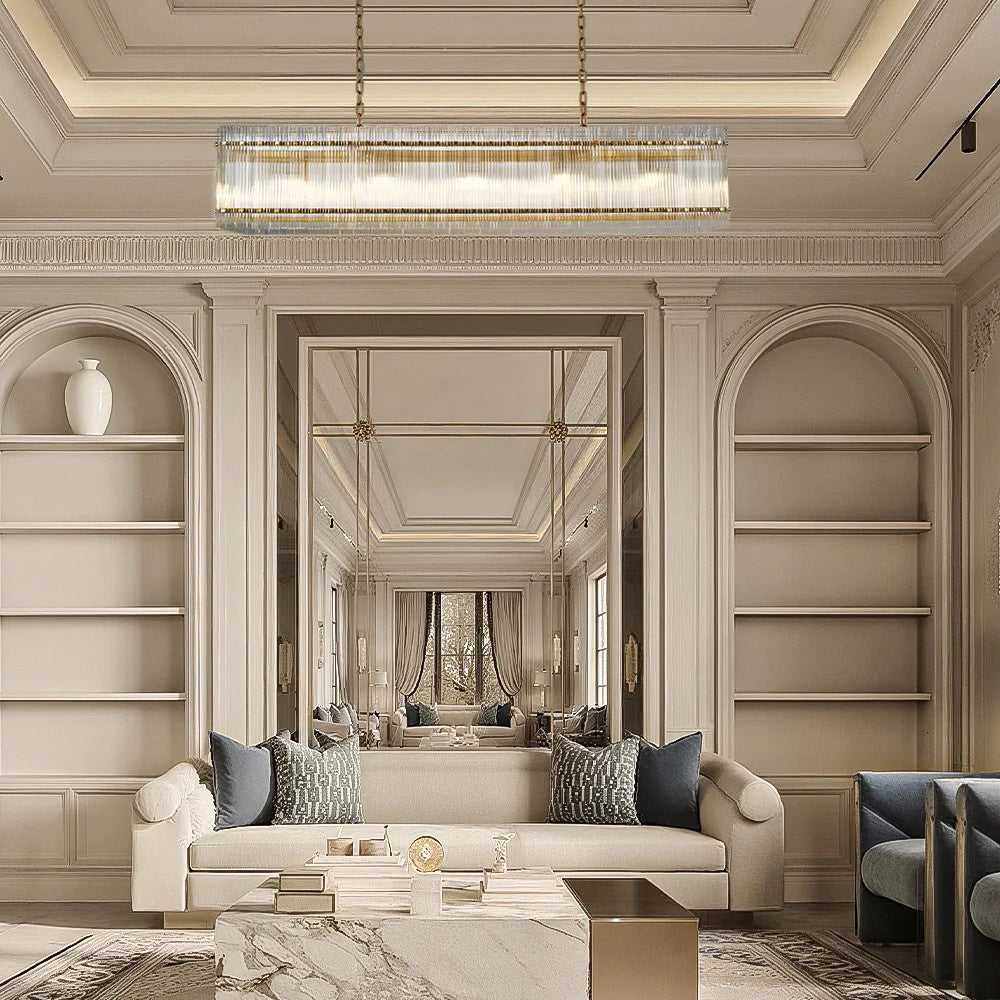 San Marco Rectangular Chandelier 54"