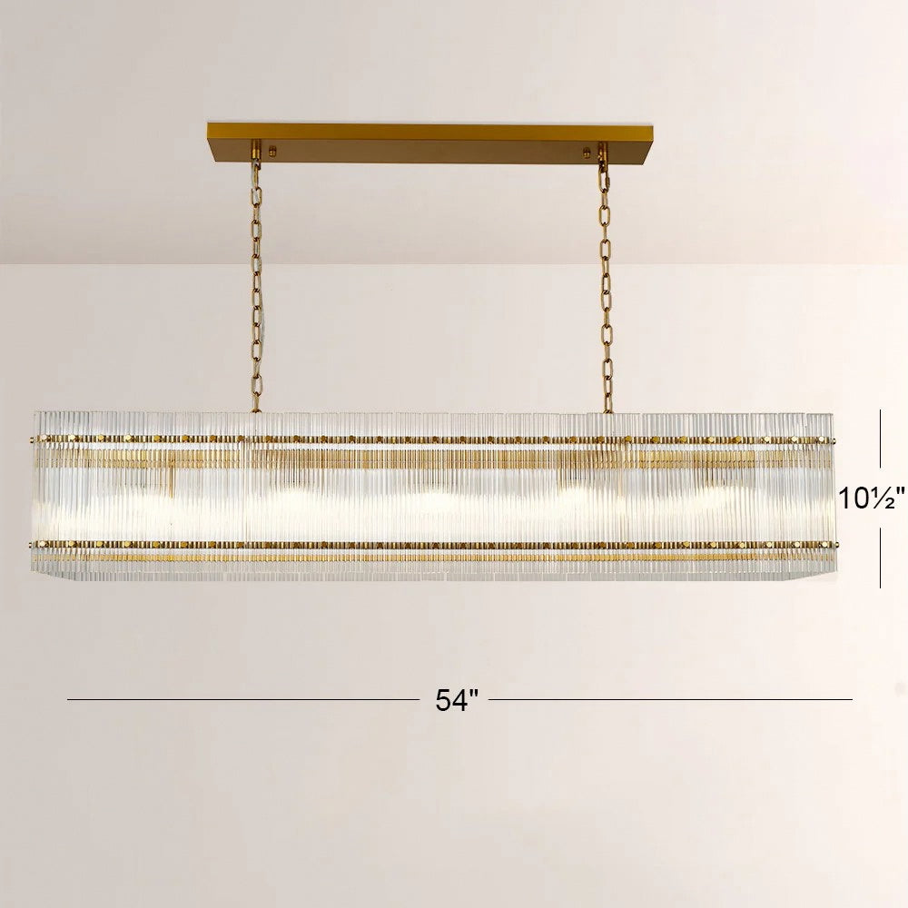 San Marco Rectangular Chandelier 54"