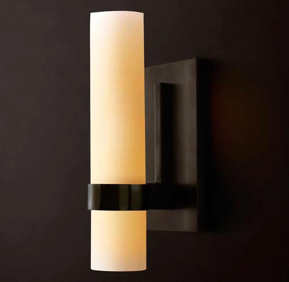 Ravelle Milk Glass Sconce