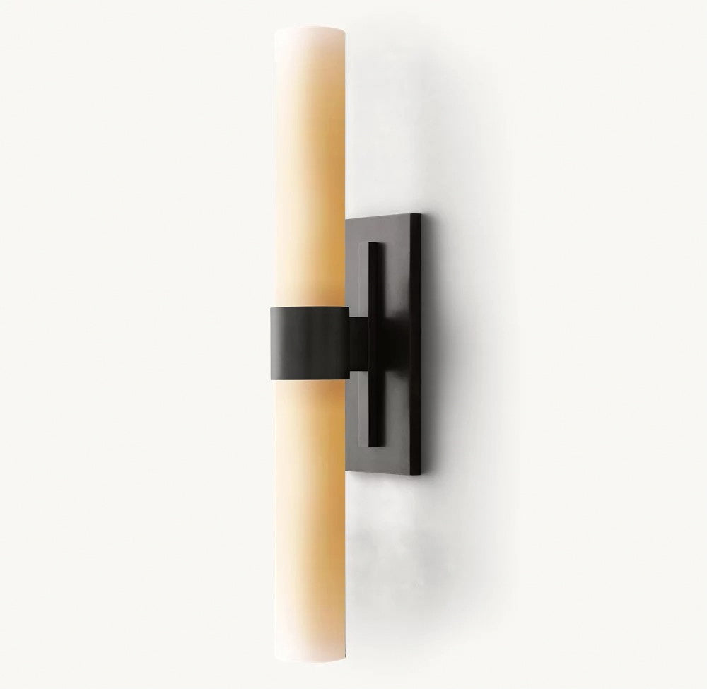 Ravelle Milk Glass Linear Sconce