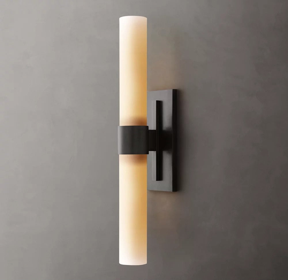 Ravelle Milk Glass Linear Sconce