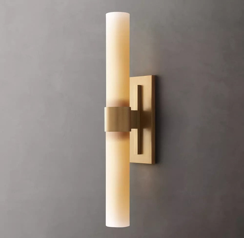 Ravelle Milk Glass Linear Sconce