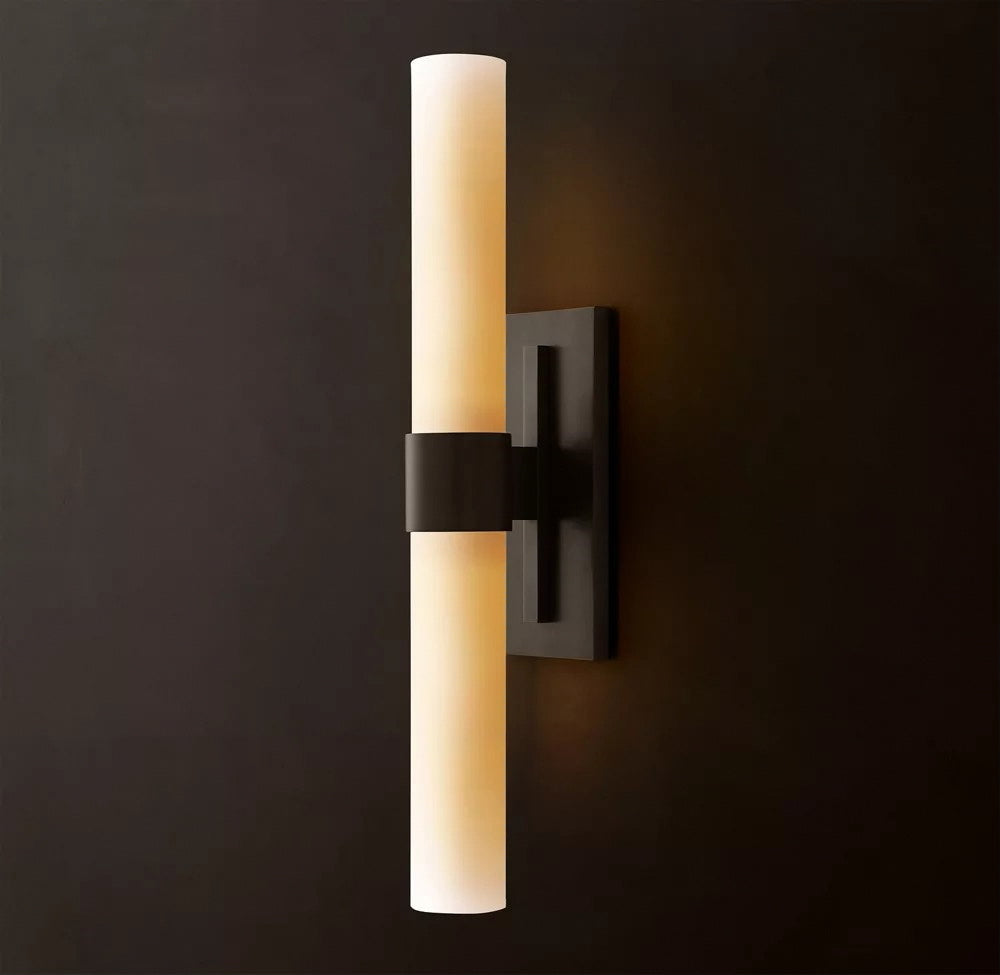 Ravelle Milk Glass Linear Sconce
